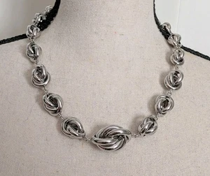  Lia Sophia Glossy Mirror Metal Beans necklace 21 Inch New With Tag - Picture 1 of 5