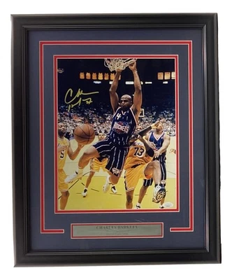 Charles Barkley Signed Framed 11x14 Houston Rockets Photo JSA AG80334 - Image 1 of 4