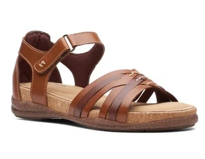 Clarks Roseville Cove Women's Leather Sandals Size 6.5 NWOT - Picture 1 of 12