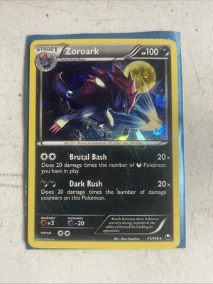 Pokémon TCG Zoroark Cracked Ice Holo Dark Explorers Card 71/108 - Image 1 of 2