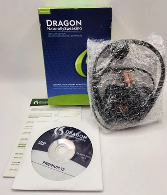 Nuance Dragon NaturallySpeaking 12 Premium for Windows W/Mic - Good Cond - Image 1 of 4