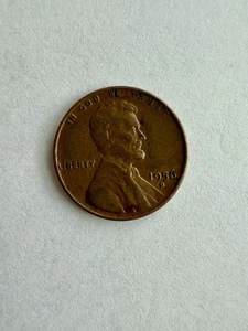 1956 Lincoln Wheat Penny, Error - “L” In Liberty Touching Rim, Mint Mark D, RARE - Picture 1 of 2