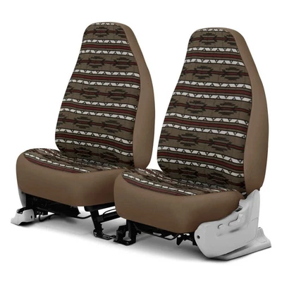 For Fiat 500 18-19 Southwest Sierra 1st Row Taupe Custom Seat Covers Foto 1 de 4