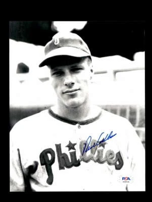 Richie Ashburn PSA DNA Coa Hand Signed 8x10 Photo Autograph - Image 1 of 3