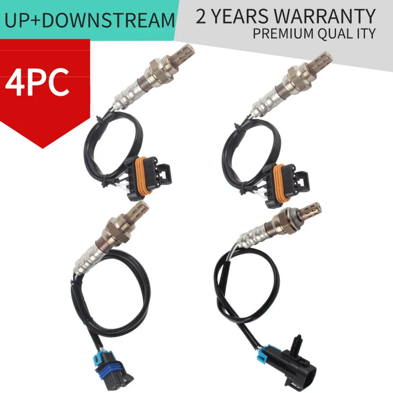 Sensores de oxígeno lambda O2 aguas arriba y aguas abajo 4 piezas para GMC Yukon XL 2500 6,0 L Foto 1 de 4