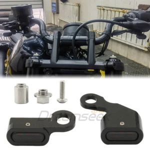 Smoke LED Handlebar Marker Turn Lights for Harley Sportster S RH1250 2021-23 CNC - Picture 1 of 7