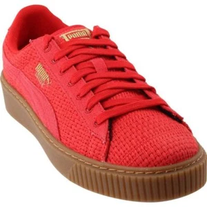 Nuevos zapatos para mujer PUMA de baloncesto plataforma tejida rojo con plataforma talla 6,5 EE. UU. - Imagen 1 de 9