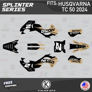 Graphics Kit for Husqvarna Mini TC50 (2024) TC 50 Splinter - TAN - Picture 1 of 6