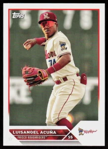 2023 Topps Pro debut Luis Angel Acuna #pd-152 béisbol Frisco Roughriders - Imagen 1 de 2
