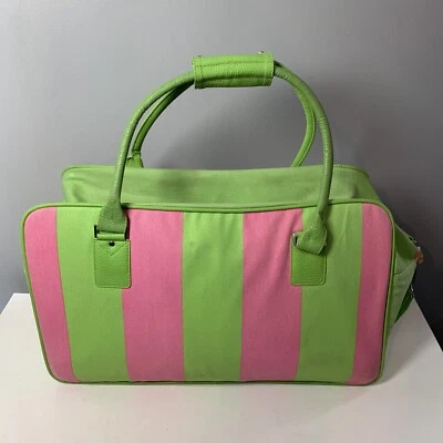 Joss Design Resort Collection 20 inch Canvas luggage bag Watermelon Green Pink - Image 1 of 4