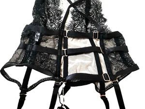 BRAS N THINGS, Sz M, Lace Soft Bralette, Suspenders, Adjustable. - Picture 1 of 8