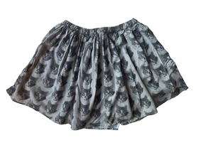 Gap Kids Skirt Youth Girls XL (12) Cat Print A-Line Pull On Knee Length Lined - Picture 1 of 3
