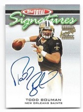 2003 Topps Total Signatures Todd Bouman