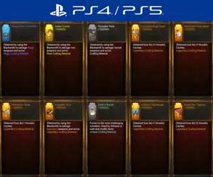 Diablo 3 PS4/PS5 HARDCORE | All Crafting Materials + GR Keystones 1 Million Each - Picture 1 of 2