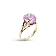 18ct Gold Ring Ladies Pink Stone Large Statement 750 UK Hallmarked