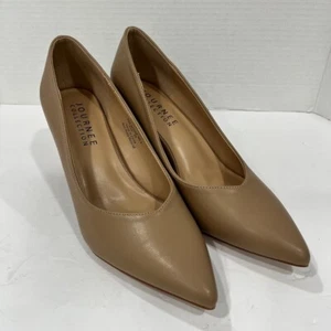 Journee Collection Womens Simonne Pointed Toe Block Heel Pumps. 9.5. Mocha - Picture 1 of 7