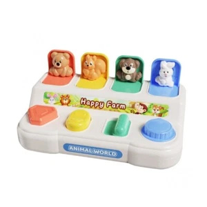 Popping Animal Activity Board Toy For Babies Enhancing Fine Motor Skills - Picture 1 of 8