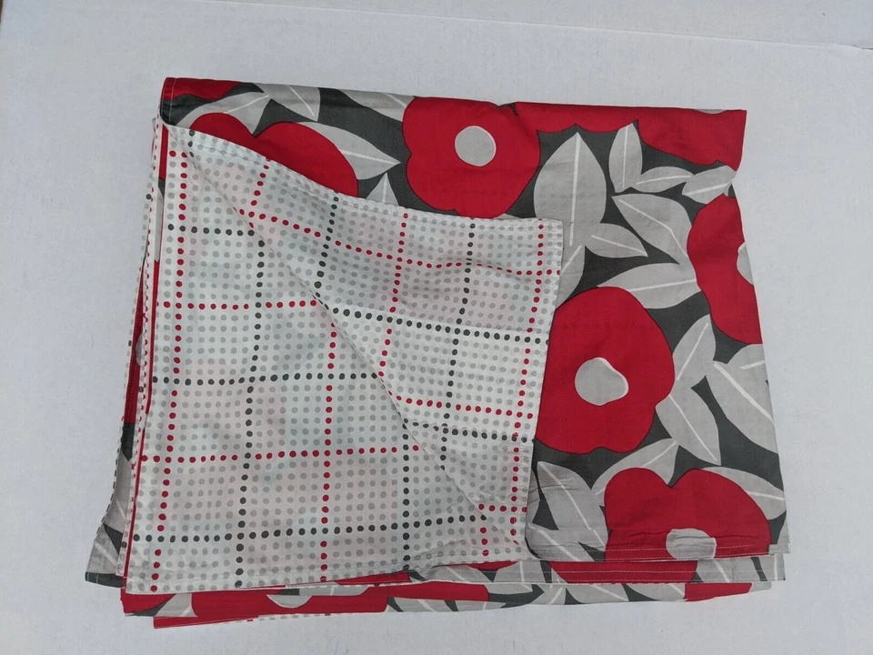 notNeutral Poppy Floral Duvet Cover Twin Multicolor Reversible  100% Cotton - Image 1 of 4