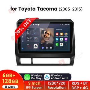 8Core 6+128G Android 13 Carplay Stereo Radio GPS 4G For Toyota Tacoma 2005-2015 - Picture 1 of 20