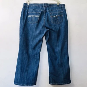 Kim Rogers Women's Denim Blue Jeans Size 20W Stretch Medium Wash - Picture 1 of 10