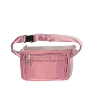 Baggallini Women's Pocket Belt Bag Waist Pack and Crossbody - Mauve Twill NWT - Picture 1 of 9