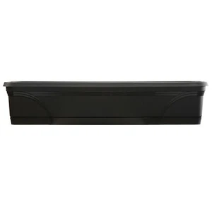 Southern Patio 36 Inch Hanging Windowsill Garden Box Planter, Black (Open Box) - Picture 1 of 7