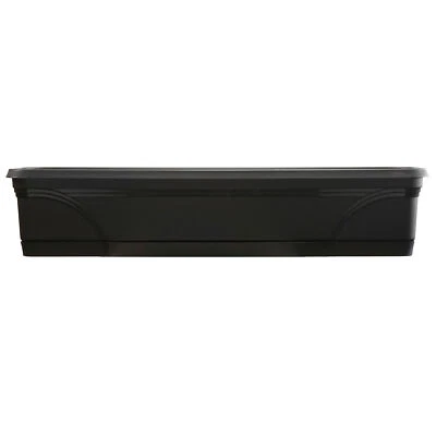 Southern Patio 36 Inch Hanging Windowsill Garden Box Planter, Black (Open Box) - Image 1 of 4