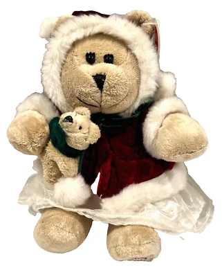 Starbucks Bearista Girl Bear Plush 2005 43rd Edition Winter Coat Christmas Teddy - Image 1 of 4