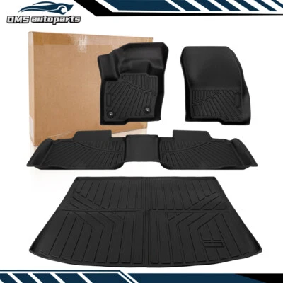 All Weather Front Floor Mats & Rear Cargo Trunk Liner 3D for 2015-2025 Ford Edge Foto 1 de 4