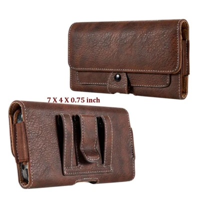 手机皮套水平聚氨脂合成革手机袋保护壳皮带夹保护膜 — 第 1/4 张图片