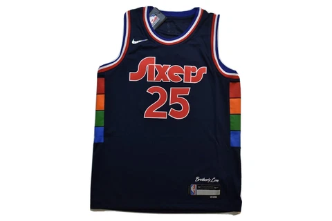 Nike Youth NBA Philadelphia 76ers Ben Simmons City Edition Swingman Jersey NWT Cover