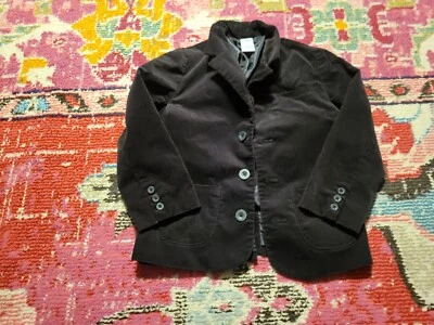 Gymboree Talla 5 Vacaciones Terciopelo o Terciopelo Traje Chaqueta Negro Vacaciones Formal Niño Foto 1 de 3