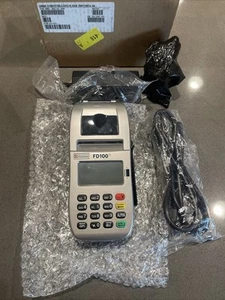 First Data FD100ti SilverWireless Portable Terminal Credit Card Machine - Picture 1 of 9