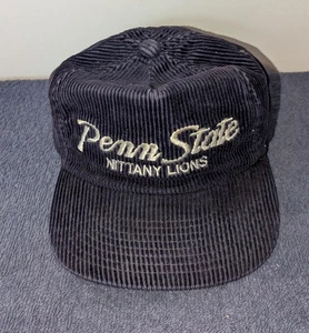 Vintage Sports Specialties Penn State Nittany Lions Corduroy Script Hat Blue - Picture 1 of 11