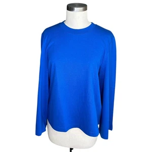 COS kobaltblau Glockenärmel Jersey Top Damengröße Small neu mit Etikett leuchtend kräftiges Blau - Bild 1 von 8