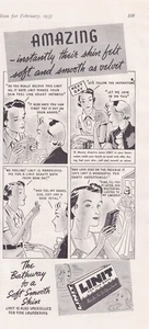 Linit Soap Bathway to a Soft Smooth Skin 5"x11"  Print Ad 1937 - Picture 1 of 1