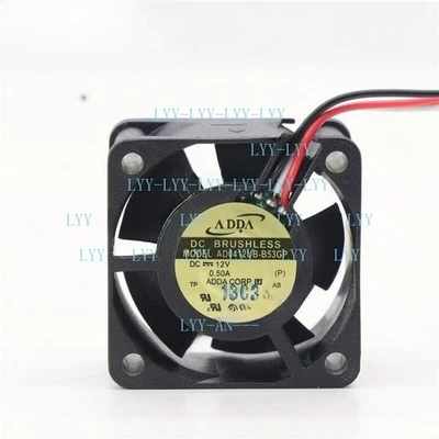 ADDA Fan AD0412UB-B53GP Axial Fan DC 12V 0.50A 40*40*28MM 3-wire Cooling Fan - Image 1 of 2