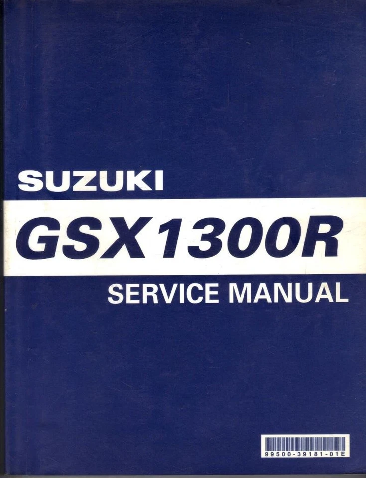 SUZUKI HAYABUSA GSX1300R,X,Y 1999,2000 ORIGINAL FACTORY WORKSHOP MANUAL - Image 1 of 1