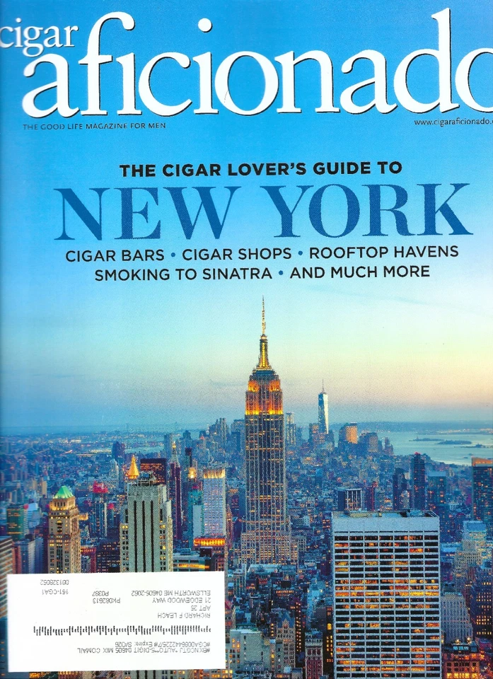 Журнал Cigar Aficionado сентябрь/октябрь 2025 руководство для любителей сигар в НЬЮ-ЙОРК - Изображение 1 из 1