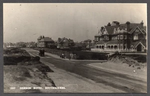 Postkarte Southbourne Bournemouth Dorset das Gordon Hotel frühe RP - Bild 1 von 2