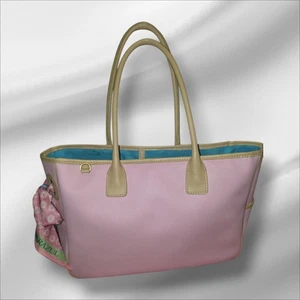 Bolso de Mano Grande Rosa Parazul con Bufanda - Imagen 1 de 7