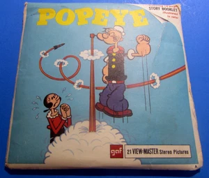 1962 - POPEYE THE SAILOR MAN  - VIEW MASTER 3 REEL & BOOKLET - VERY GOOD - Picture 1 of 9
