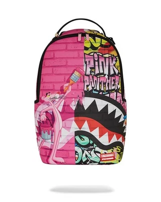 PINK PANTHER PAINTING OVER GRAFFITI DLXR BACKPACK B7007 - Image 1 of 4