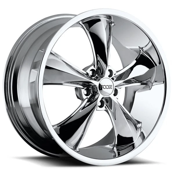 18x8.5 Foose Wheels F105 Legend Chrome Plated Rims 5x114.3 ET+34 (4pcs) Foto 1 de 4