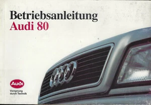 AUDI 80 B4 manual de instrucciones 1992 manual de instrucciones manual de a bordo BA - Imagen 1 de 1