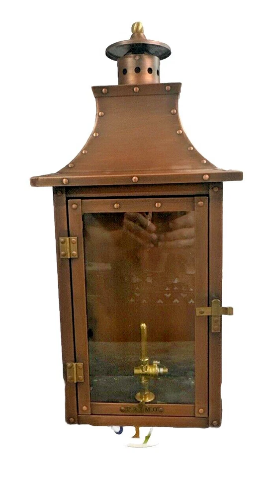 NOS 2013 PRIMO Lanterns PL-21.5 Lafitte Outdoor Wall-Mounted Lantern - Copper - Image 1 of 4