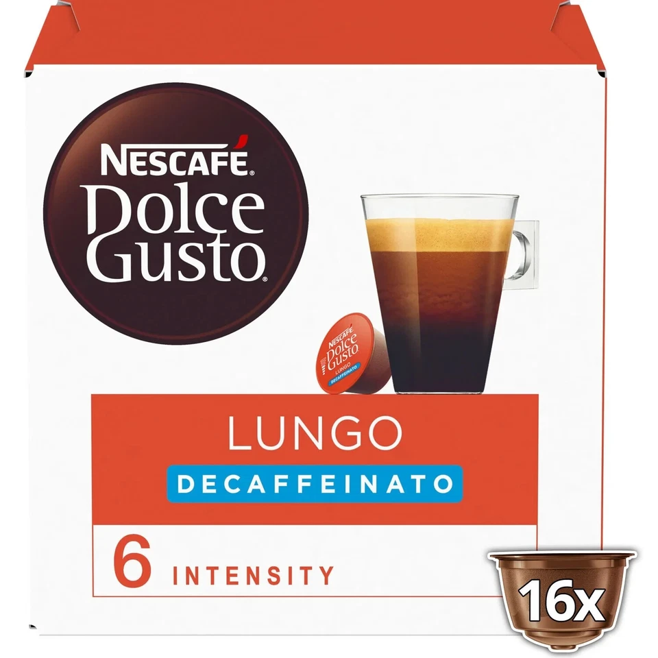 lot 3x16 Café capsules Compatible Dolce Gusto lungo déca intensité 6 NESCAFE - Image 1 of 1