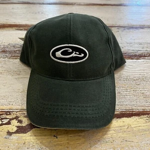 DRAKE WATERFOWL SYSTEMS WATERPROOF WAXED HAT BALL CAP OVAL LOGO OLIVE - Picture 1 of 7