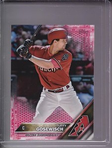 2016 Topps Mini Red Parallel #680 Tuffy Gosewisch (1/5) Diamondbacks RARE