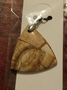 ~ Atemberaubender Bild Jaspis Anhänger Heilstein Wicca Heidnisch - Bild 1 von 1